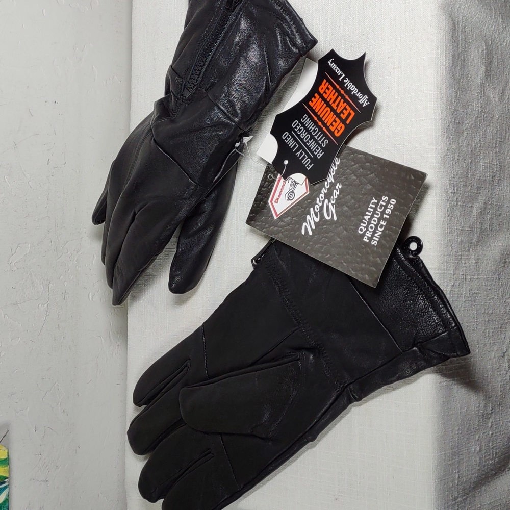 Diamond Plate Leather Gloves